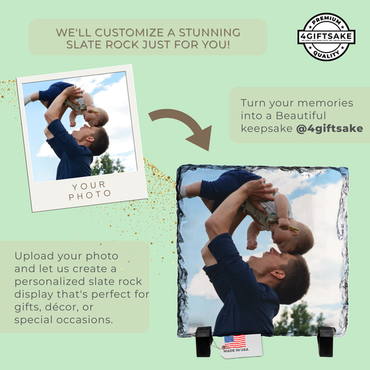 Dad-Slate - Fully Customizable Stone Plaque For Dads