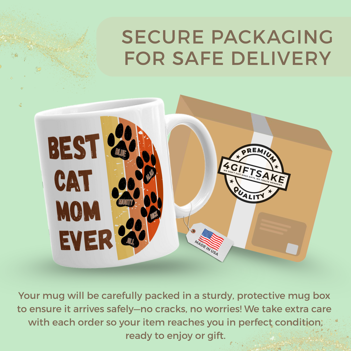 Best Cat Mom Ever - Double Sided Personalized Mug