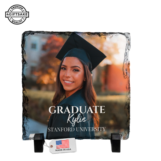 Grad-Slate - Fully Customizable Stone Plaque Frame For Graduates