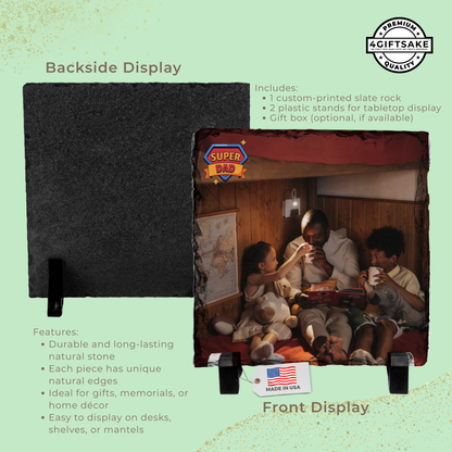 Dad-Slate - Fully Customizable Stone Plaque For Dads