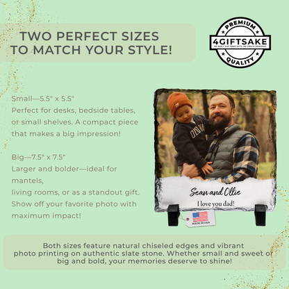 Dad-Slate - Fully Customizable Stone Plaque For Dads