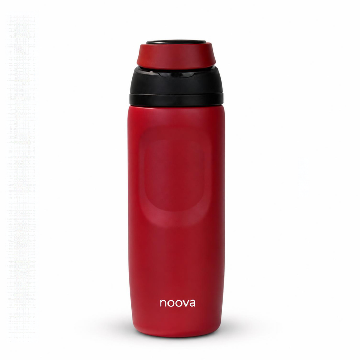 RED noova Insulated Water Bottle Leak-Proof Insulated Stainless Steel Tumbler Sports Water Bottle Keep Cold 24h Hot 18h Thermos Travel Gift Beach & Gym Accessories