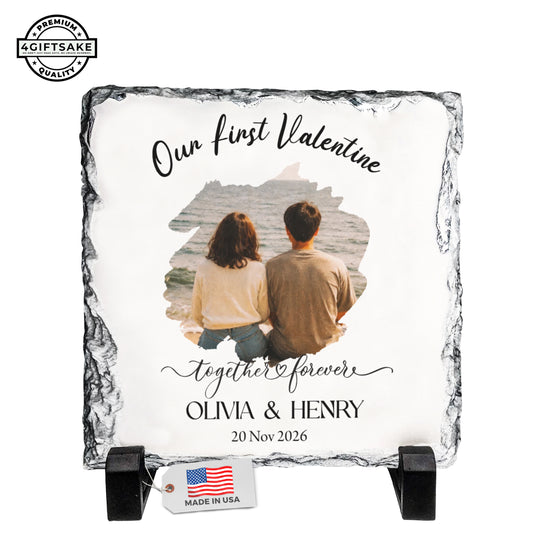 "Together Forever" Custom Stone Plaque - The Perfect Valentine's Day Gift